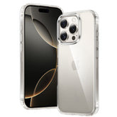 FNTCASE iPhone 16 Pro 6.3インチ用クリアケース: ワイヤレス充電 黄ばみ防止 耐衝撃 携帯ケース